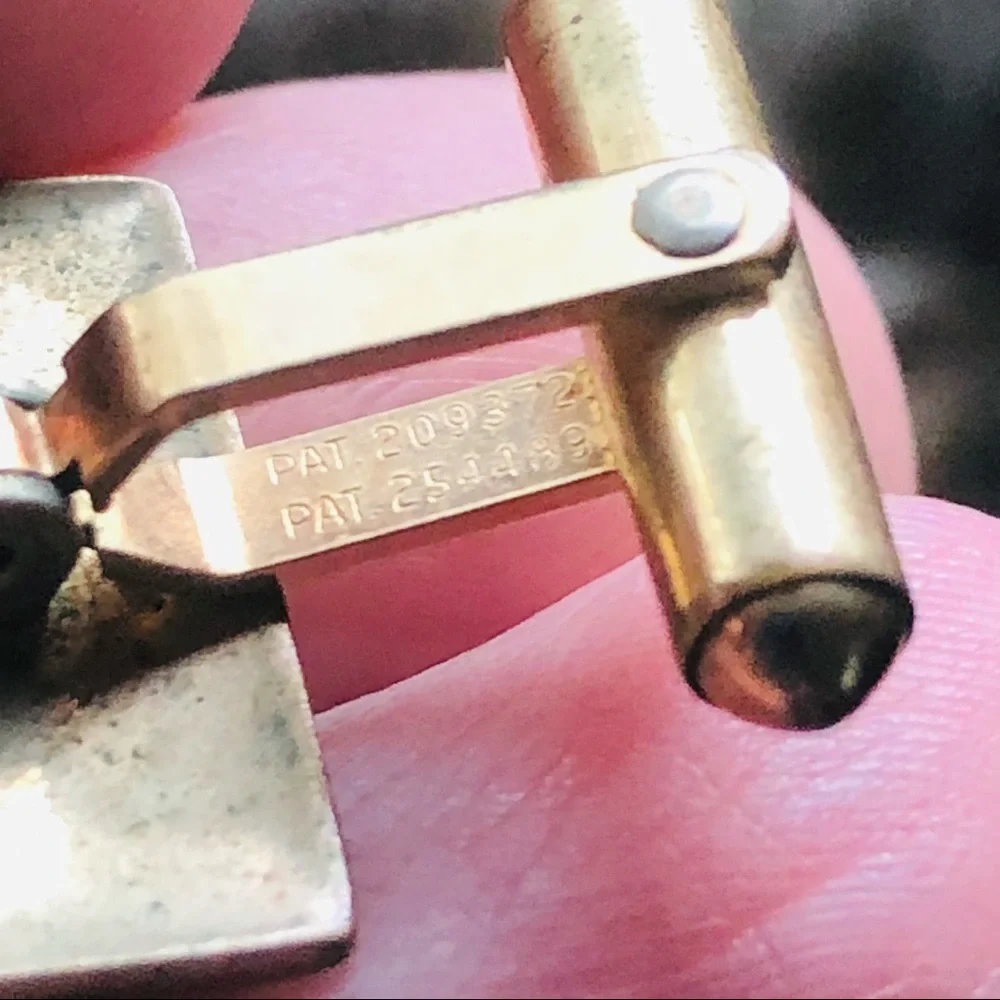 Antique late 1800s Ballou gold filled engraved cuff links